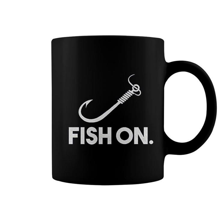Fish On Funny Fishing And Hunting Coffee Mug