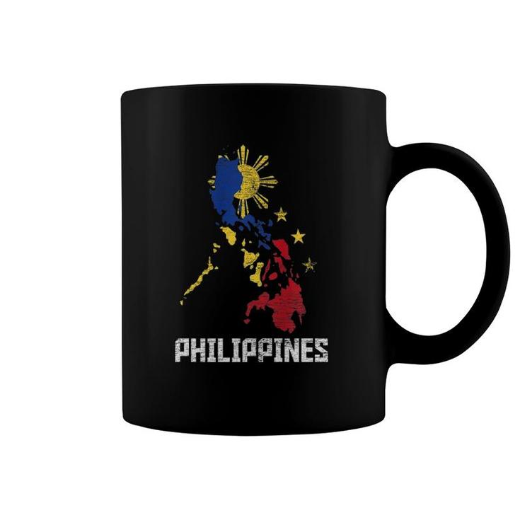 Flag Filipino Map Philippines Premium Coffee Mug | Mazezy