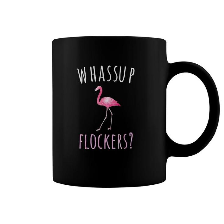 Flamingo Design Whassup Flockers Coffee Mug
