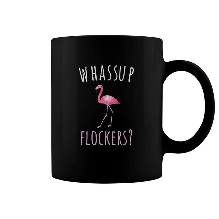 Flamingo Design Whassup Flockers Coffee Mug
