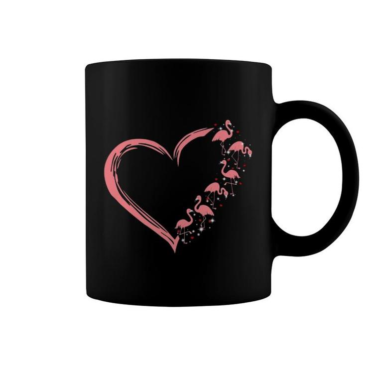 Flamingo Heart Coffee Mug