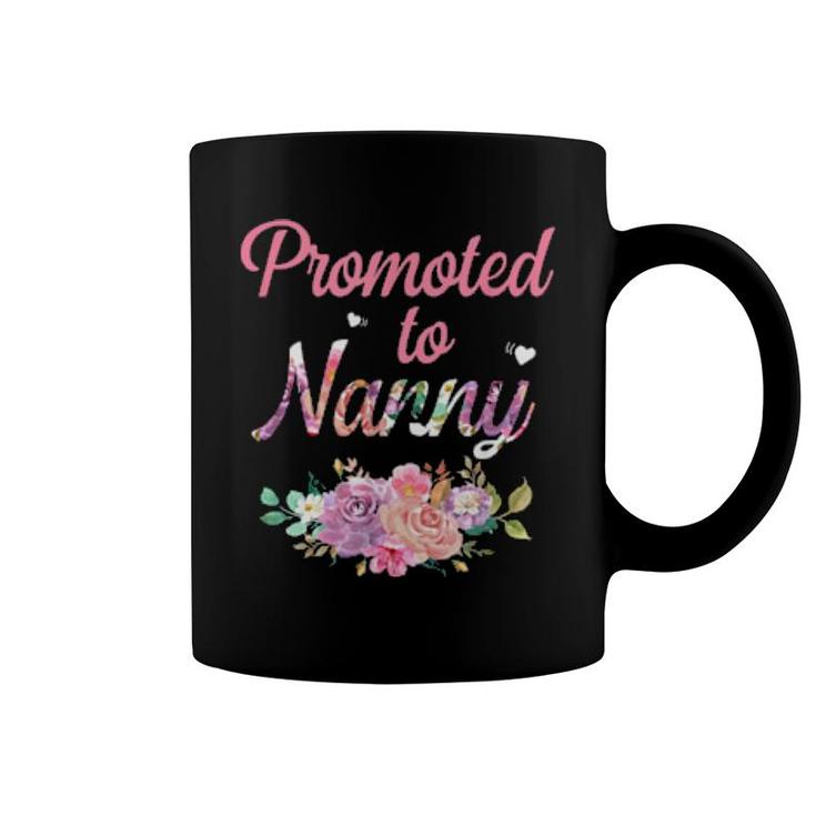 Flower Promoted To Nanny Est 2022  Coffee Mug
