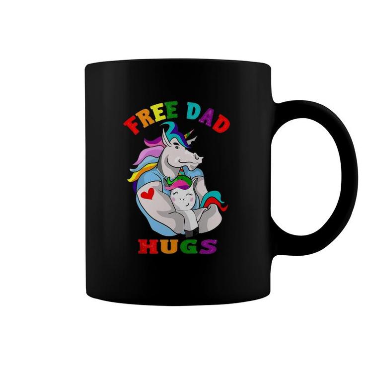 Free Dad Hugs Lgbt Gay Pride  Coffee Mug