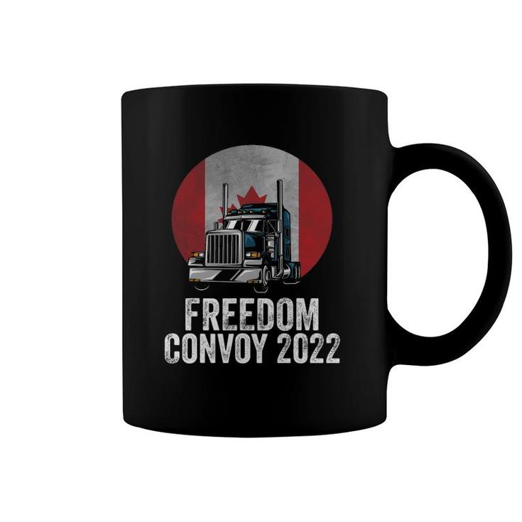 Freedom Convoy 2022 Canadian Trucker Tee Coffee Mug