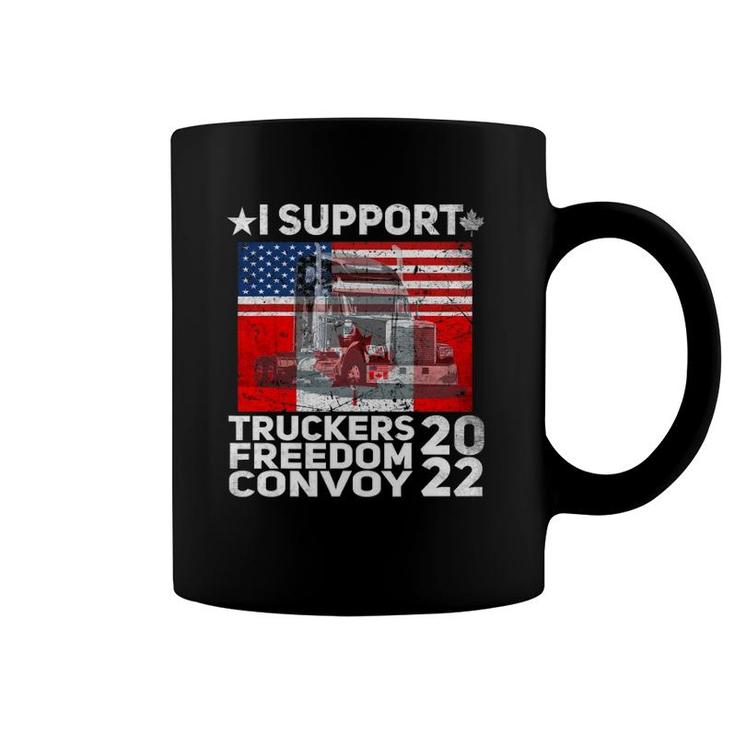 Freedom Convoy 2022 In Support Of Truckers Let's Go Coffee Mug