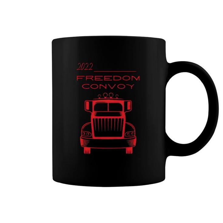 Freedom Convoy 2022 Trucker Gift Coffee Mug