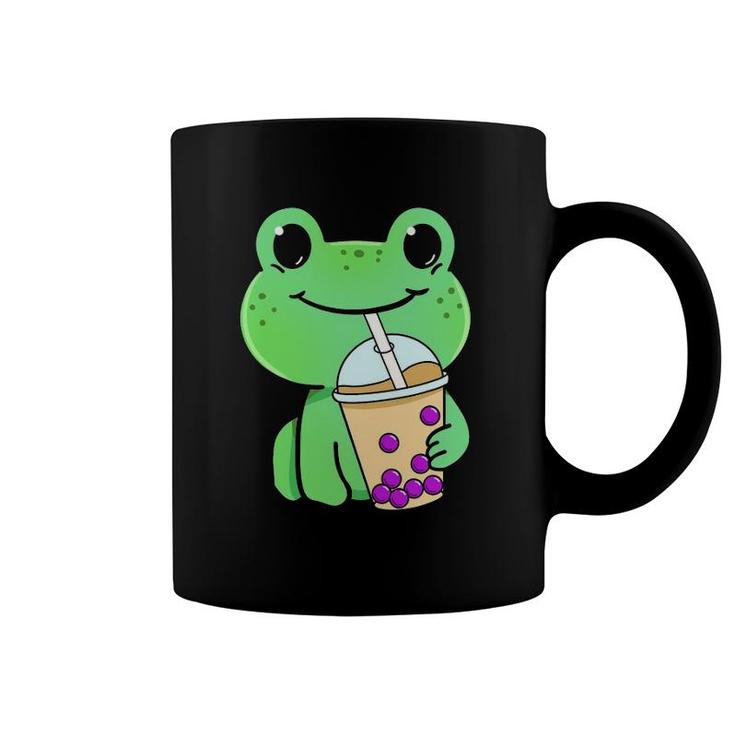 Frog Drinking Bubble Tea Coffee Mug