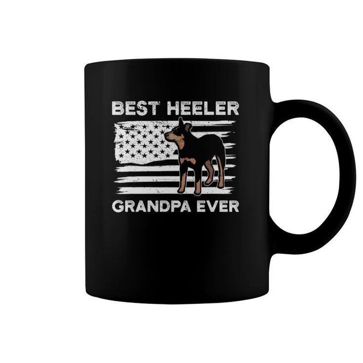 From Dog American Flag Heeler Grandpa Australian Cattle Dog Coffee Mug
