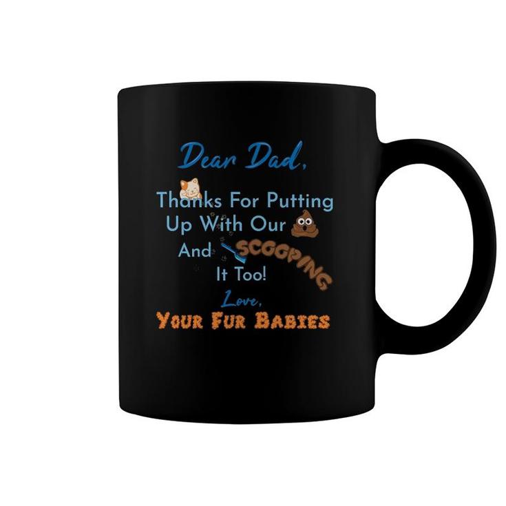From Fur Babies For Father - Father's Day Cat Dad Coffee Mug