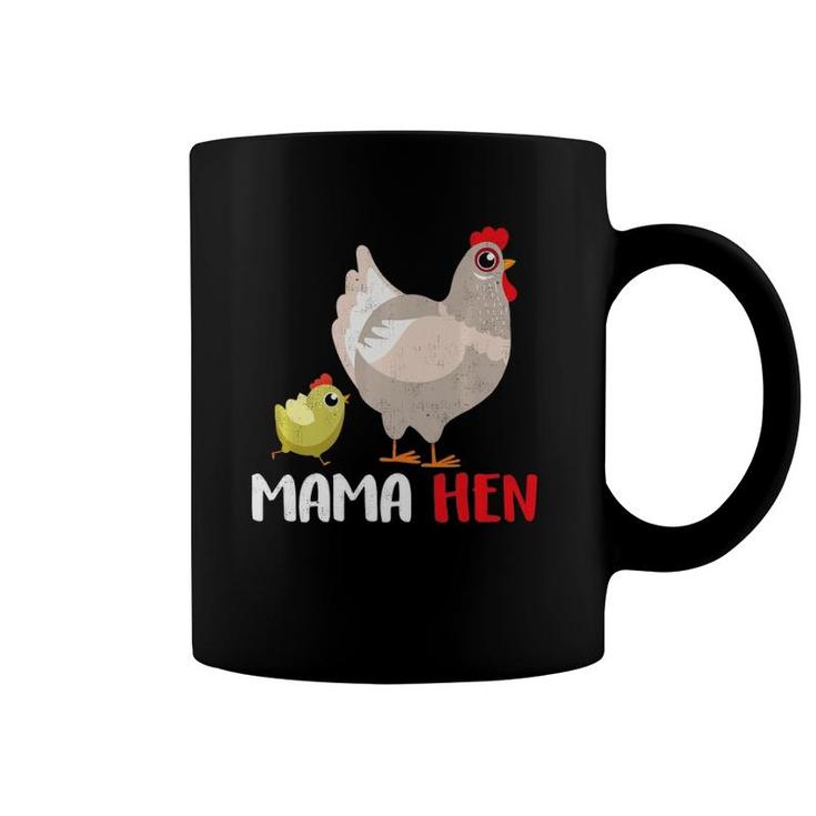 Fun Mother's Day Mama Hen Gift Design Farm Animal  Coffee Mug