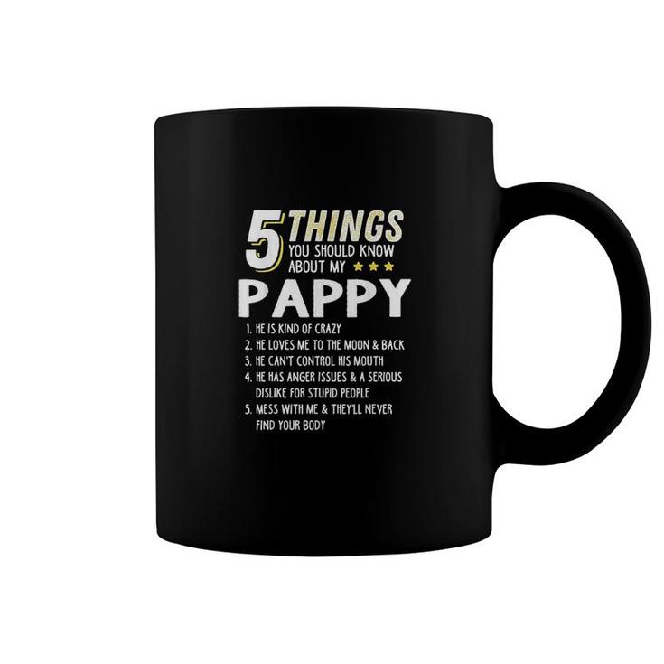 Funny 5 Things Grandpa Pappy Coffee Mug