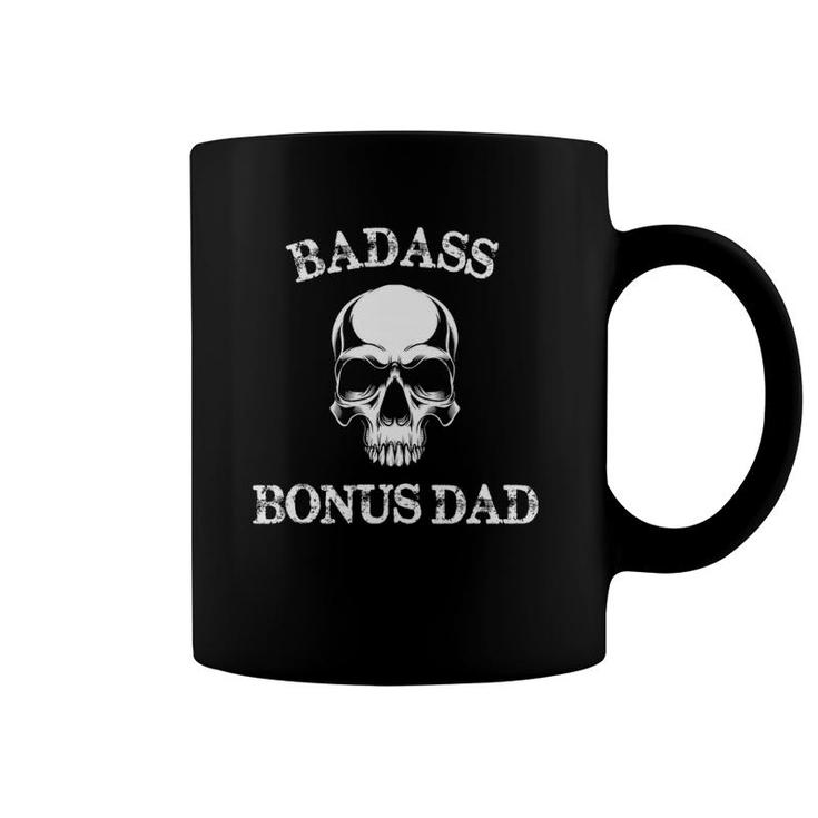 Funny Badass Bonus Dad Step Dad Gift Stepdad Stepfather Coffee Mug