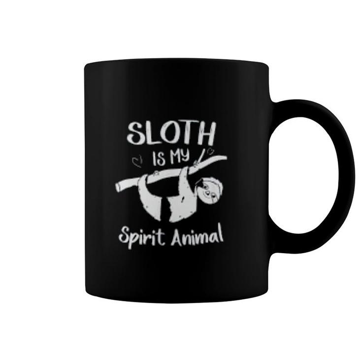 Funny Cute Sloth Is My Spirit Animal Coffee Mug