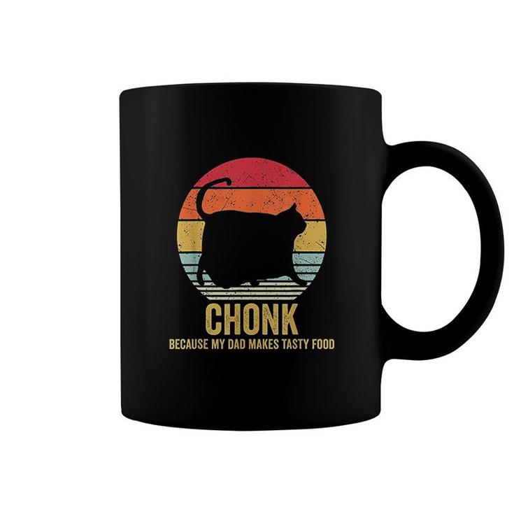 Funny Fat Cats Meme   Retro Vintage Fat Cat Memes Chonk Cat Coffee Mug