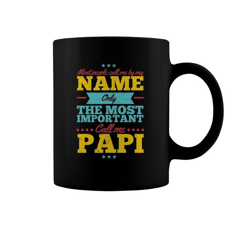 Funny Father's Day  For Papi Men From Daughter & Son Coffee Mug