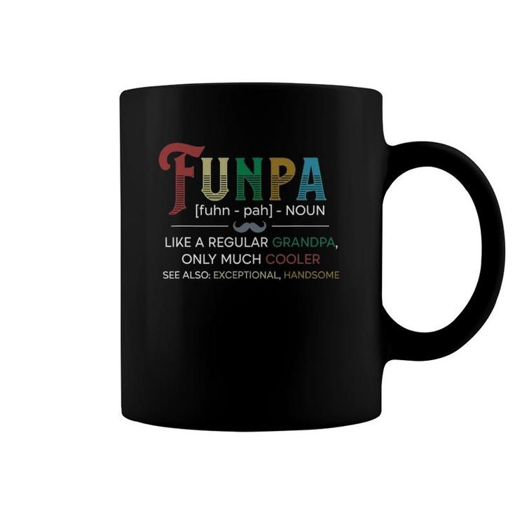 Funny Funpa Definition For Grandpa Grandfather Father's Day Coffee Mug
