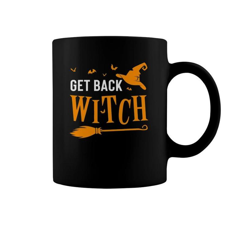 Funny Get Back Witch Husband Wife Couples Halloween Coffee Mug