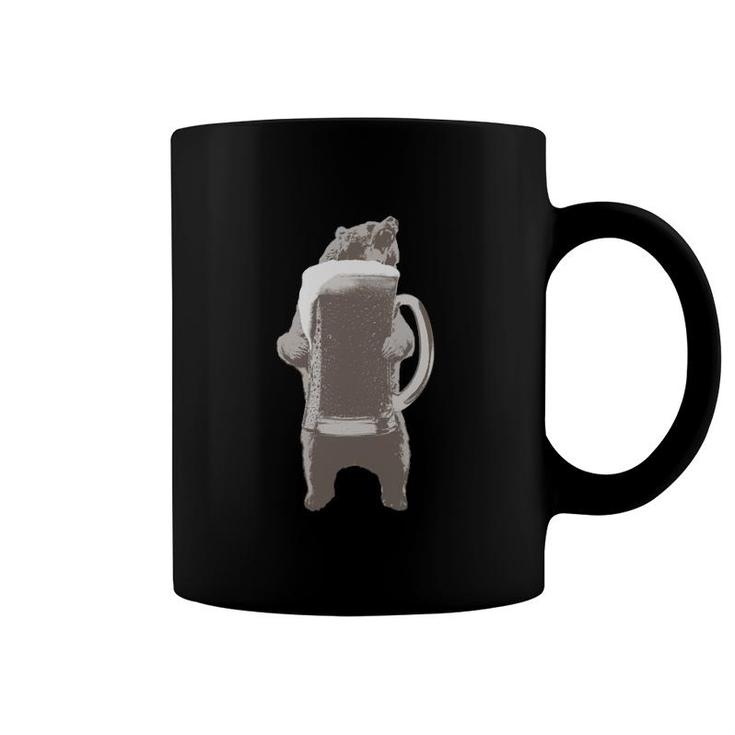 Funny Grizzly Bear & Giant Beer Classic Coffee Mug