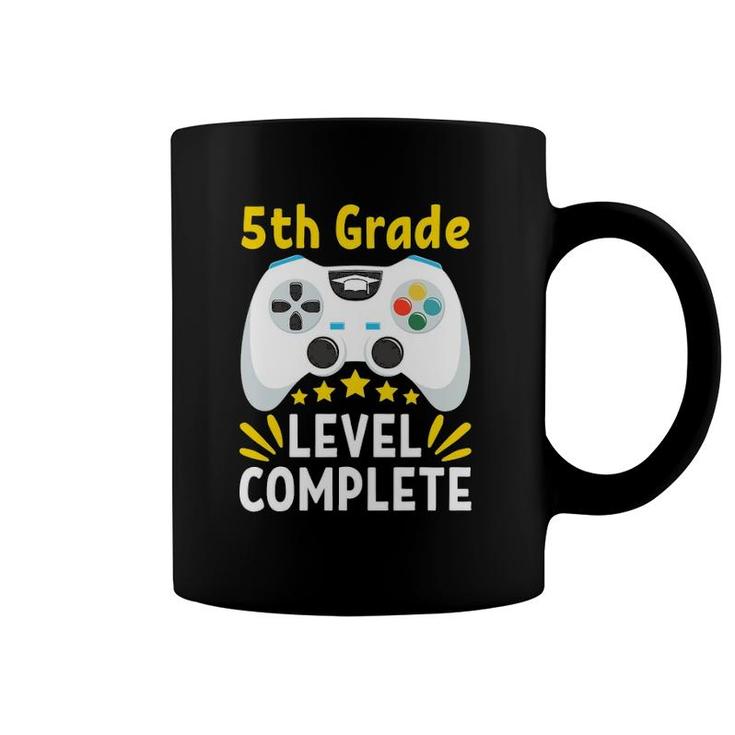 Funny I 5Th Grade Level Complete I 2021 Graduation I Gaming Coffee Mug