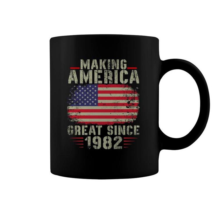 Funny Making America Great Since 1982 Design 40Th Birthday  Coffee Mug