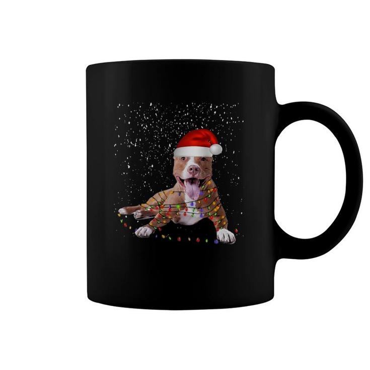 Funny Merry Pitmas Pit Bull T Christmas Dog Gift Coffee Mug