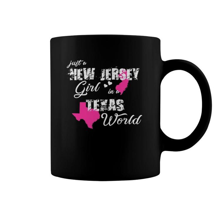 Funny New Jersey S Just A New Jersey Girl In A Texas Coffee Mug