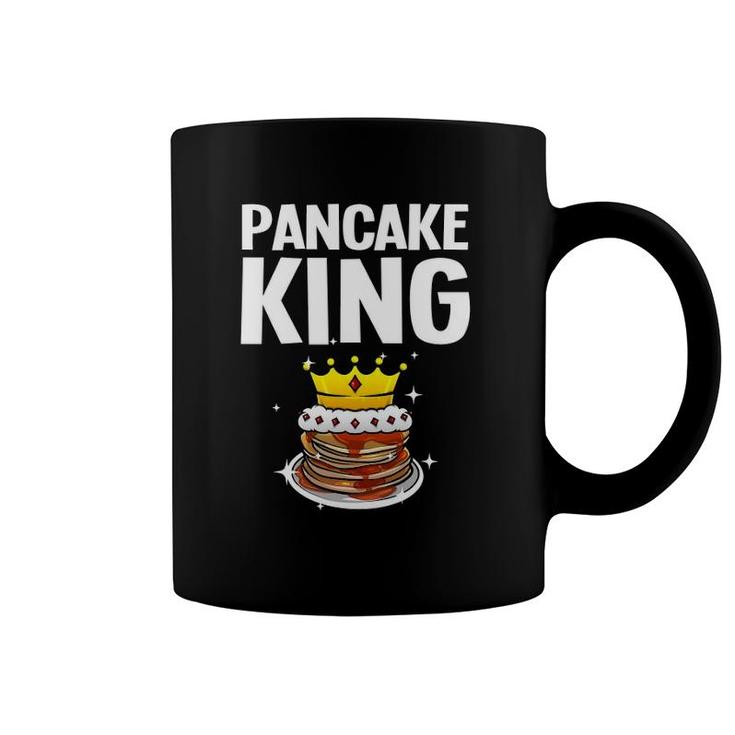 Funny Pancake King Design For Pancake Lover Men Dad Boys Coffee Mug