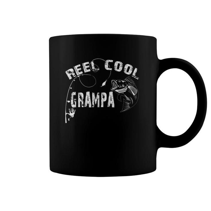 Funny Reel Cool Grampa  Fishing Father Day Gift For Men Coffee Mug