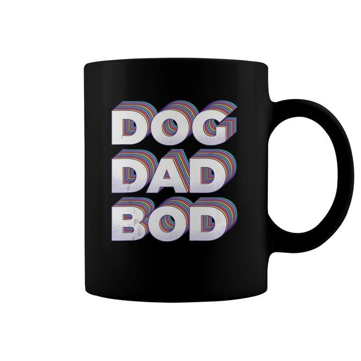 Funny Retro Dog Dad Bod Gym Workout Fitness Gift Coffee Mug