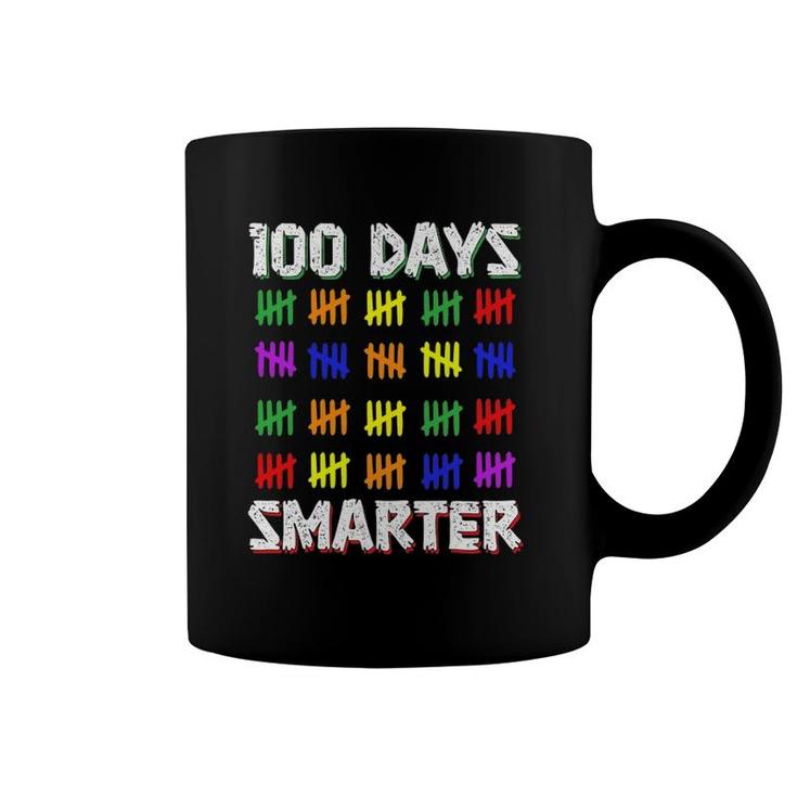Funny Students Kids 100 Days Smarter 100 Days Of School Coffee Mug