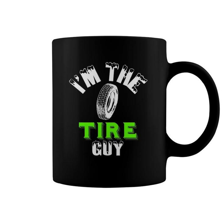 Funny Tire Guy Fix Cars Wheel Nuts Bolts Dad Fun Go Coffee Mug