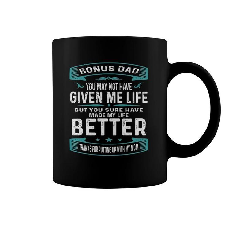 Funny Vintage Father's Day Bonus Dad From Daughter Son Boys Coffee Mug