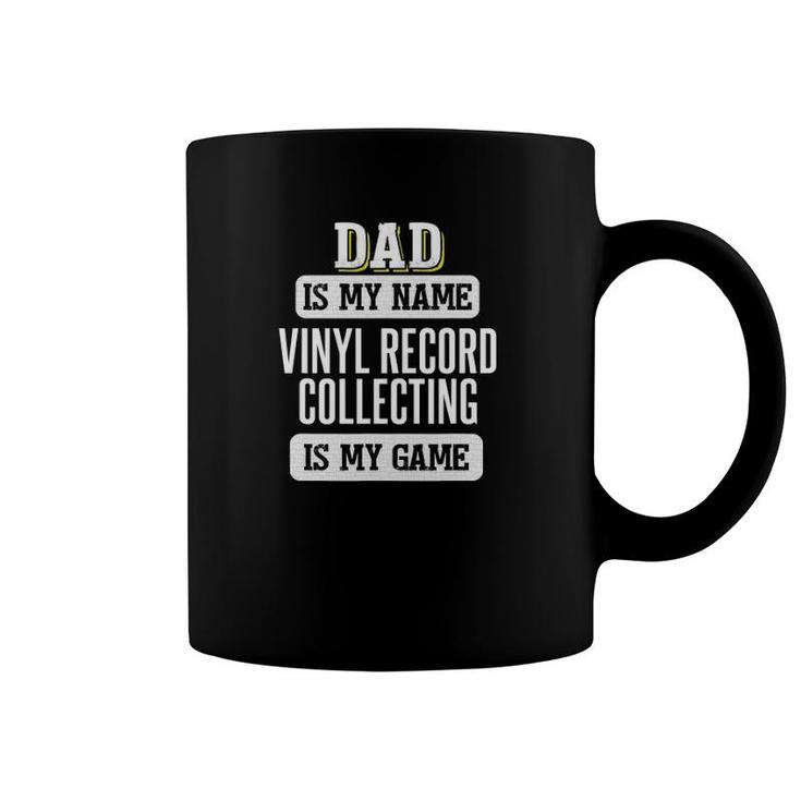 Funny Vinyl Record Collecting Gift For Dad Father's Day Coffee Mug