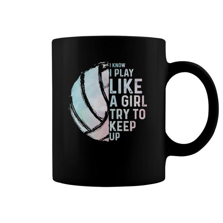Funny Volleyball Design Girls Women Youth Teen Sports Lovers Coffee Mug
