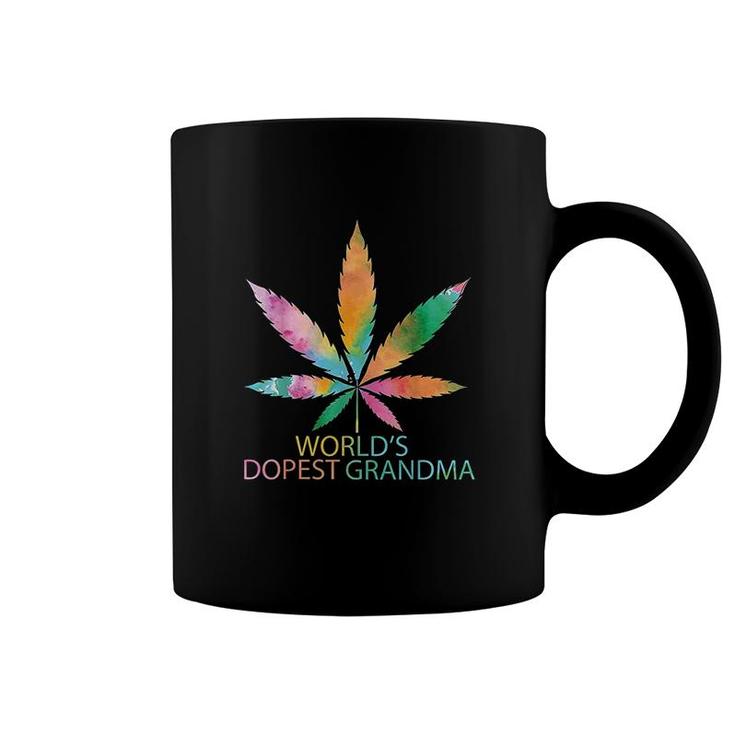 Funny Worlds Dopest Grandma Weed Coffee Mug