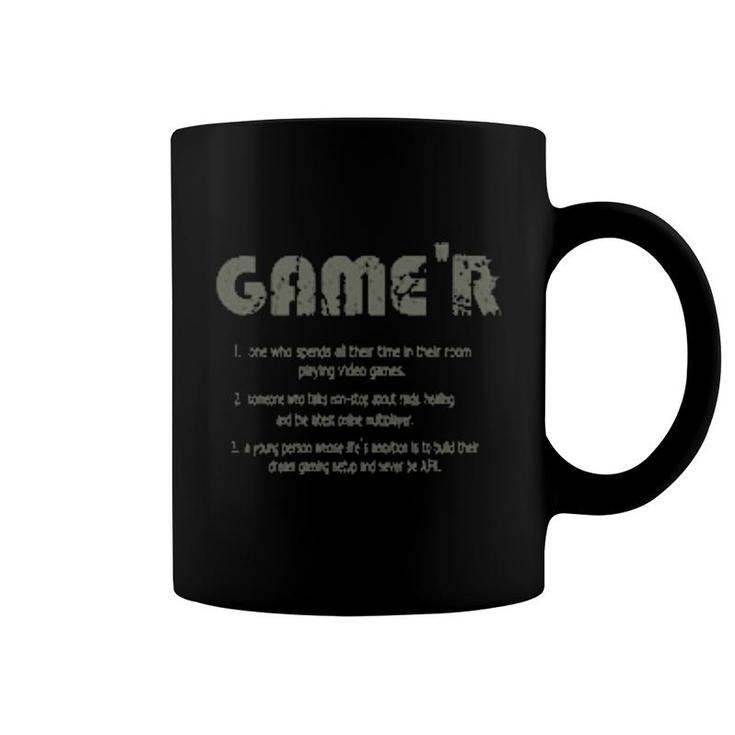 Game'r Gamer Definition Video Games Gamingn Boys  Coffee Mug