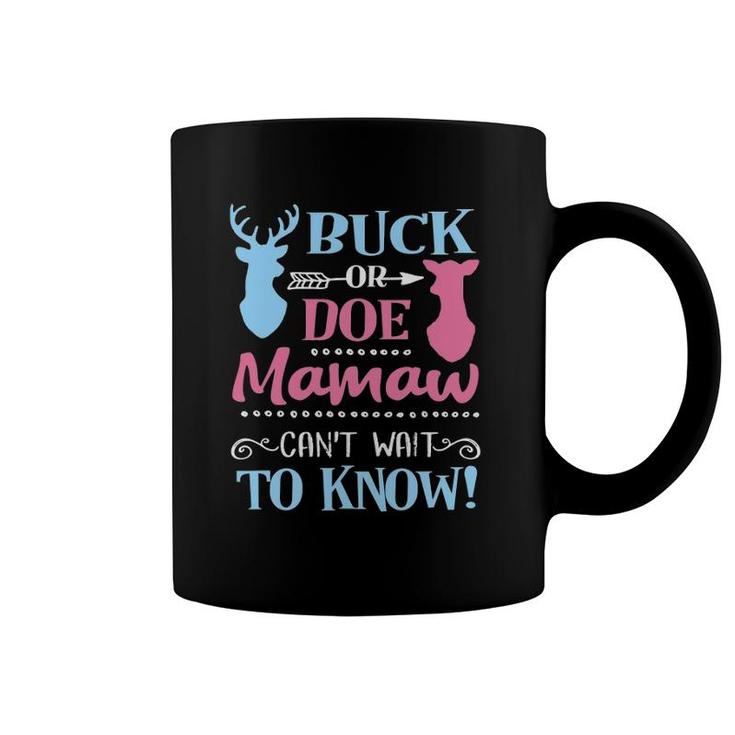Gender Reveal Buck Or Doe Mamaw Loves You Baby Party Coffee Mug