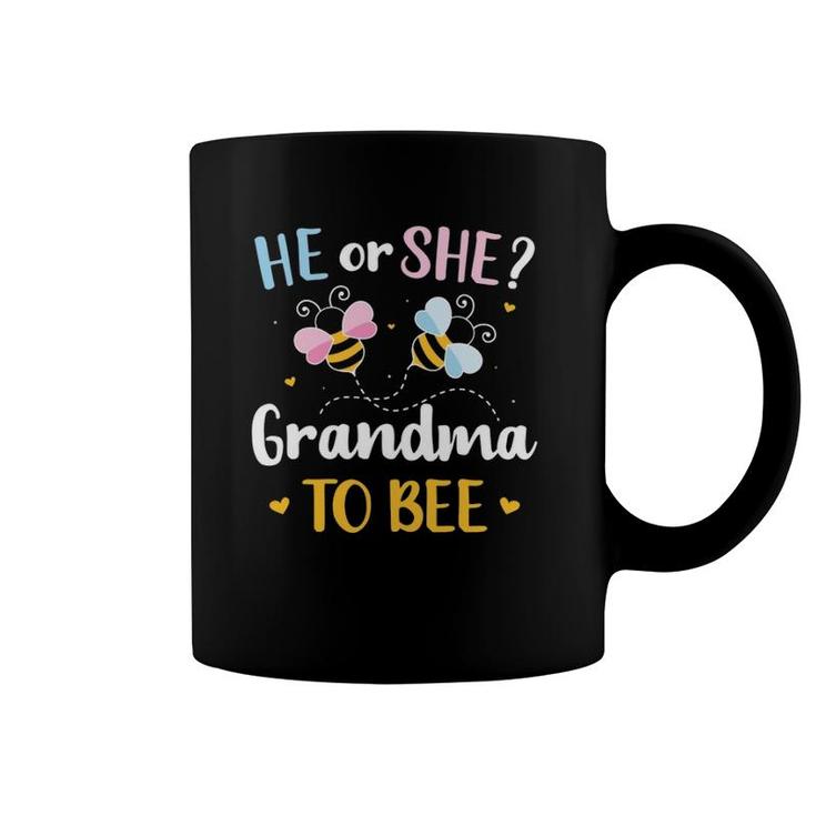 Gender Reveal He Or She Grandma Matching Family Baby Party Coffee Mug
