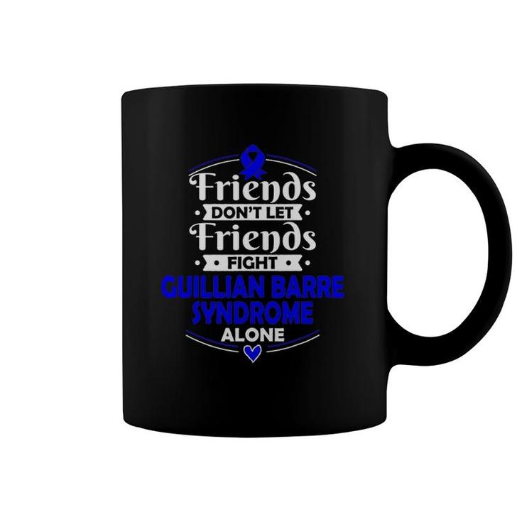 Gift For Guillain Barre Syndrome Patients Dark Blue Ribbon Coffee Mug