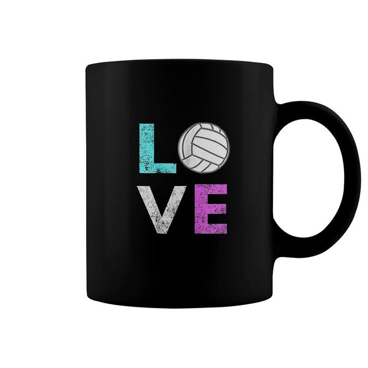 Girls Love Volleyball Coffee Mug