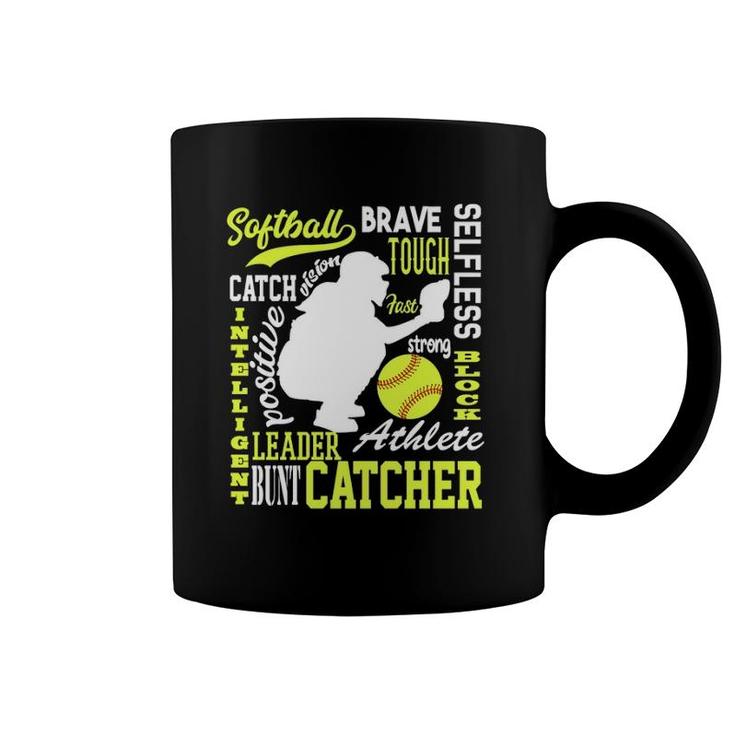Girls Softball Catcher Great For Teens Traits Of A Catcher Coffee Mug