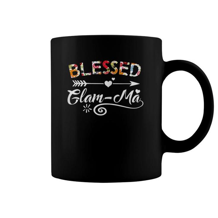 Glam-Ma - Blessed Glam-Ma Flower Mother's Day Gift Coffee Mug