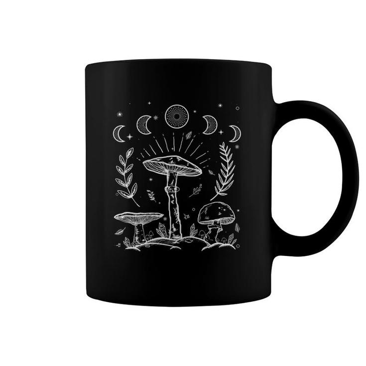Goblincore Aesthetic Dark Academia Cottagecore Mushroom Goth Coffee Mug