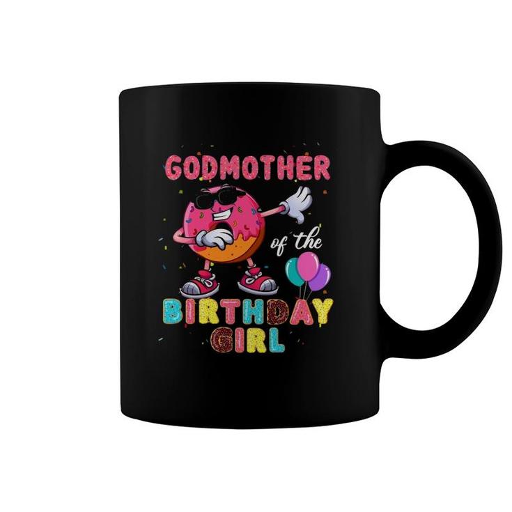 Godmother Of The Birthday Girl S Donut Dab Birthday Coffee Mug