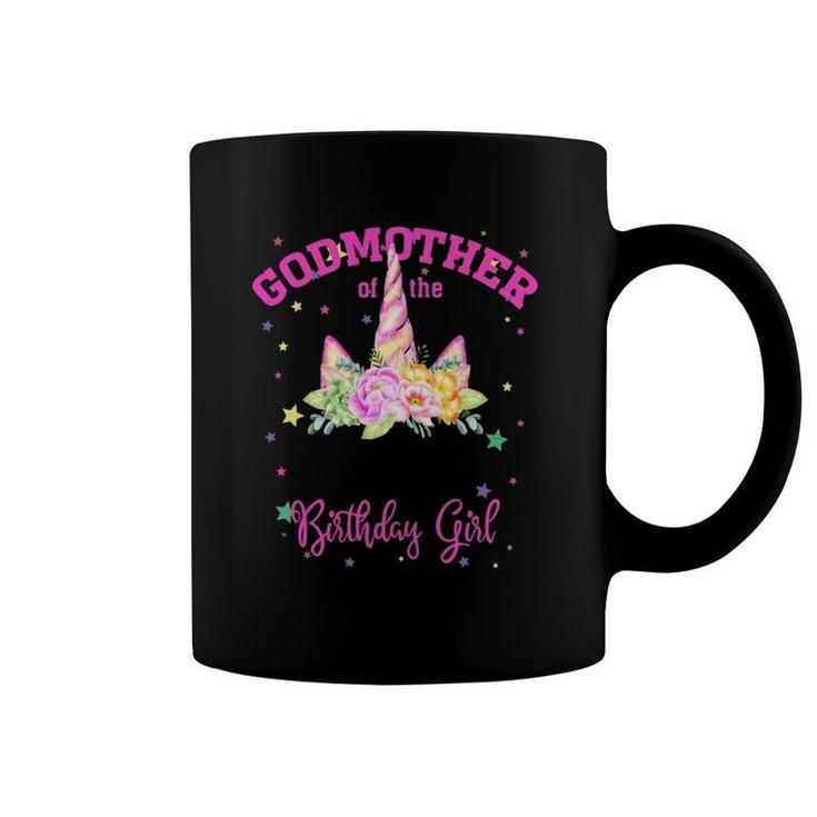 Godmother Of The Birthday Girl Unicorn Lashes Gift Coffee Mug