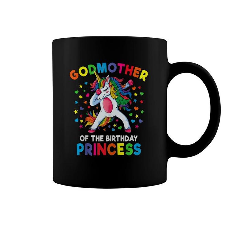 Godmother Of The Birthday Princess Dabbing Unicorn Party  Coffee Mug