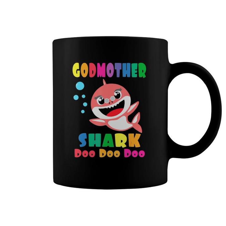 Godmother Shark  Funny Mothers Day Gift For Womens Mom Coffee Mug
