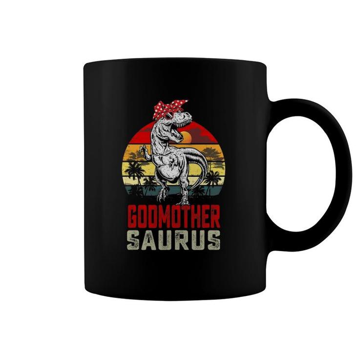 Godmothersaurusrex Dinosaur Godmother Saurus Mother's Day Coffee Mug