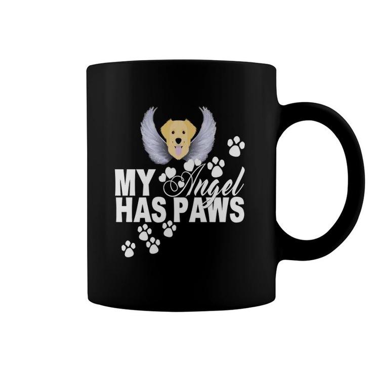 Golden Retriever Dog Gift My Angel Has Paws Love Memorial Coffee Mug