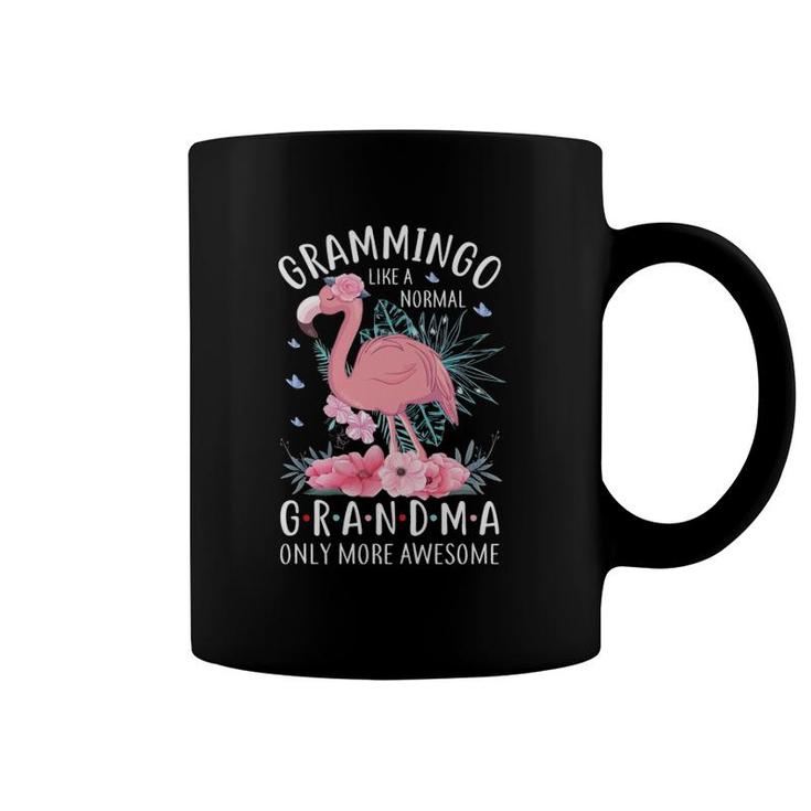 Grammingo Like A Normal Grandma Only More Awesome Floral Mom Coffee Mug